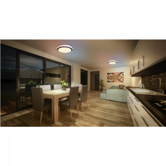 Osram SMART+ WIFI ORBIS MAGIC WALL/CEILING 500mm RGB+TW Dimmable black+white | 38 W | RGBTW | Wi-Fi