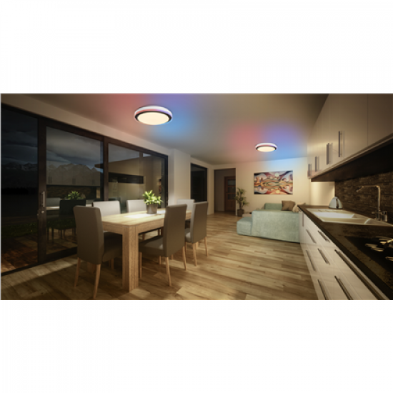 Osram SMART+ WIFI ORBIS MAGIC WALL/CEILING 500mm RGB+TW Dimmable black+white | 38 W | RGBTW | Wi-Fi