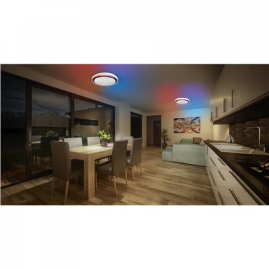 Osram SMART+ WIFI ORBIS MAGIC WALL/CEILING 500mm RGB+TW Dimmable black+white | 38 W | RGBTW | Wi-Fi