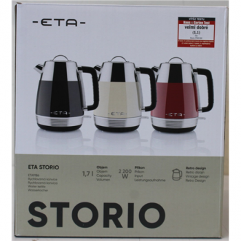 SALE OUT. ETA ETA918690040 Storio Kettle, Power 2150 W, Capacity 1.7 L, Stainless steel, Beige | SALE OUT. ETA | Storio Kettle | ETA918690040 | Standard | 2150 W | 1.7 L | Stainless steel | 360° rotational base | Beige | USED