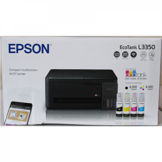 SALE OUT. Epson EcoTank L3350 Multifunctional Printer | SALE OUT. | Epson EcoTank | L3350 | Inkjet | Colour | Multifuction Printer | A4 | Wi-Fi | Black | DAMAGED PACKAGING