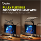 Digitus LED Desk Lamp, 50 cm, Black | DA-90490 | 1025 lm | 7 W | 3000-6500 K | Warm to cold white light | LED lamp | 10 V