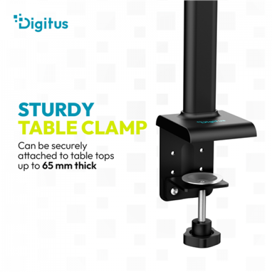 Digitus LED Desk Lamp, 80 cm, Black | DA-90492 | 2400 lm | 16 W | 3000-6500 K | Warm white | LED lamp | 10 V