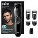 Braun Trimmer | 6-in-1 Style Kit 3 MGK3410 | Cordless | Number of length steps 13 | Black