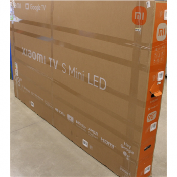 SALE OUT. Xiaomi TV S Mini LED 98 2026 | SALE OUT. | Xiaomi S Mini LED 2026 | 98 | Smart TV | Google TV | 4K UHD | Dark Grey | DAMAGED PACKAGING, MISSING SCREW (1 PC), DENTED BACKSIDE, DEMO