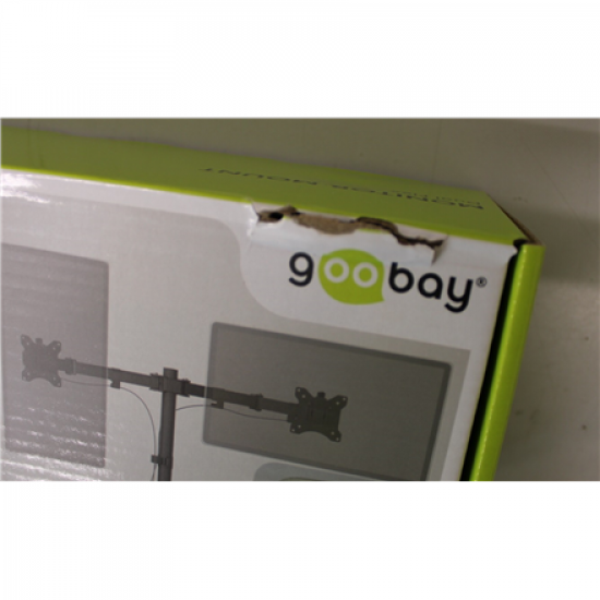 SALE OUT. Goobay Dual Monitor Mount Flex, Black | Goobay Dual Monitor Mount Flex | Swivel, Tilt, Rotation | 17-32 