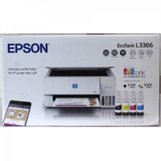 SALE OUT. Epson EcoTank L3366 Multifunctional Printer | SALE OUT. | Epson Multifunctional printer | EcoTank L3366 | Inkjet | Colour | A4 | Wi-Fi | White | DAMAGED PACKAGING, DENTED BODY (INK TANK TOP - COVER)