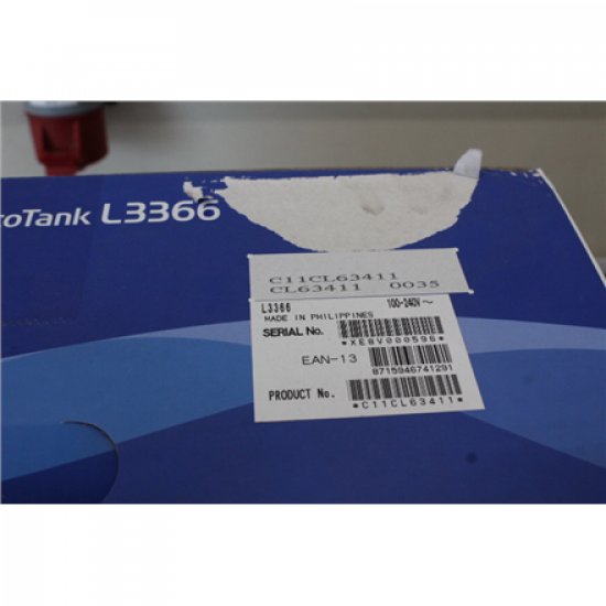 SALE OUT. Epson EcoTank L3366 Multifunctional Printer | SALE OUT. | Epson Multifunctional printer | EcoTank L3366 | Inkjet | Colour | A4 | Wi-Fi | White | DAMAGED PACKAGING, DENTED BODY (INK TANK TOP - COVER)