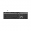 Natec Amberjack | Keyboard | Wired | US | Linear | White backlight, Hot-swappable switches, Anti-ghosting, Built-in memory, Macro recording | Black/Gray
