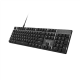 Natec Amberjack | Keyboard | Wired | US | Linear | White backlight, Hot-swappable switches, Anti-ghosting, Built-in memory, Macro recording | Black/Gray