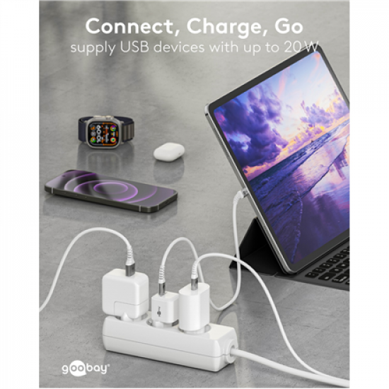 Goobay 20 W USB-C PD GaN Fast Charger Nano | USB-C