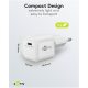Goobay 20 W USB-C PD GaN Fast Charger Nano | USB-C