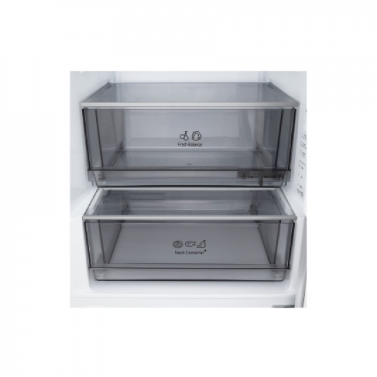LG GBBS312CPY Refrigerator, C, Free-standing, Combi, Height 1.86 m, Net fridge 220 L, Net freezer 113 L,Stainless Steel | LG