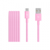 Apple USB-A to USB-C Woven Cable (1.5m) - Power Pink | Apple