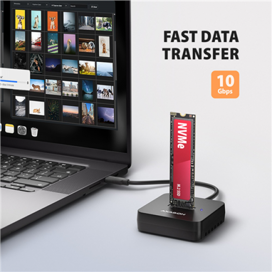 AXAGON ADSA-M2C11L USB-C 10Gbps docking station for M.2 NVMe SSD
