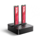 AXAGON ADSA-M2C22L USB-C 20Gbps docking station for 2× M.2 NVMe SSD with disk cloning function without PC
