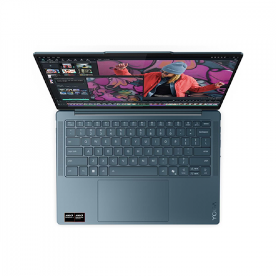 Lenovo Yoga Slim 7 14AKP10 14 WUXGA AMD R5 AI 330/16GB/512GB/AMD Radeon 820M/WIN11 Home/ENG Backlit kbd/Tidal Teal/2Y Warranty | Lenovo