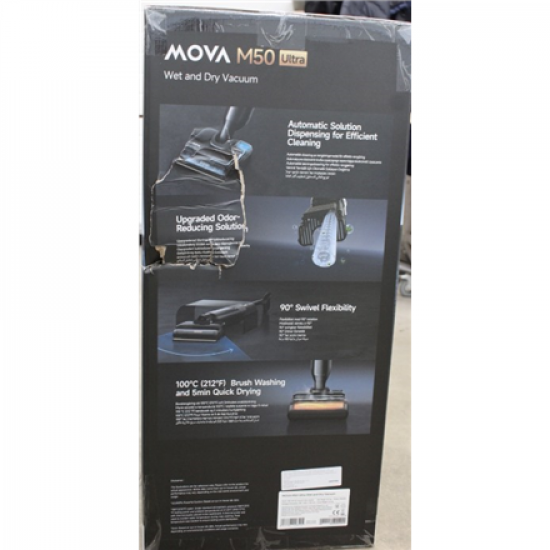 SALE OUT. | MOVA Wet and Dry Vacuum cleaner | M50 Ultra | Cordless operating | Handstick | Washing function | 450 W | Operating time (max) 40 min | Grey | Warranty 36 month(s) | DAMAGED PACKAGING, SCRATCHED PUMP STAND