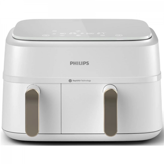 Philips Double basket Airfryer | NA353/10 3000 series | Power 2750 W | Capacity 9 L | Rapid Air Plus | White