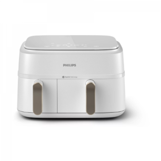 Philips Double basket Airfryer | NA353/10 3000 series | Power 2750 W | Capacity 9 L | Rapid Air Plus | White