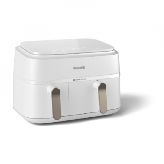 Philips Double basket Airfryer | NA353/10 3000 series | Power 2750 W | Capacity 9 L | Rapid Air Plus | White