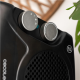 Cecotec ReadyWarm 2000 Max Dual Black | Fan heater | 2000 W | Number of power levels 3 | Suitable for rooms up to 20 m² | Black