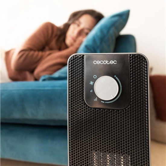 Cecotec ReadyWarm 2000 Max Ceramic Rotate | Ceramic Heater | 2000 W | Number of power levels 3 | Suitable for rooms up to 20 m² | Black