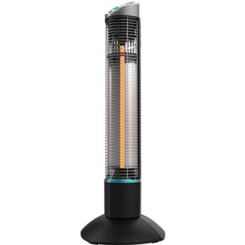 Cecotec ReadyWarm 1000 Power Tower | Halogen Heater | 1000 W | Number of power levels 2 | Black | IP55