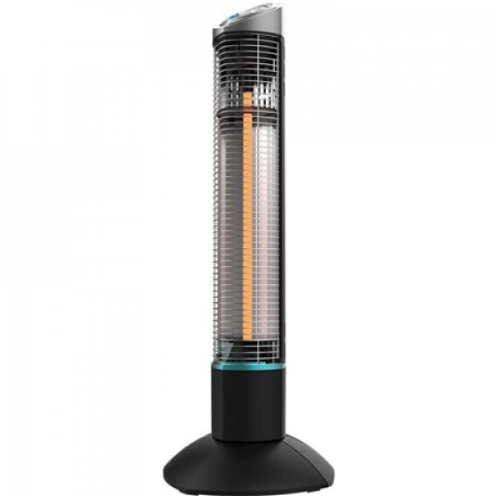 Cecotec ReadyWarm 1000 Power Tower | Halogen Heater | 1000 W | Number of power levels 2 | Black | IP55