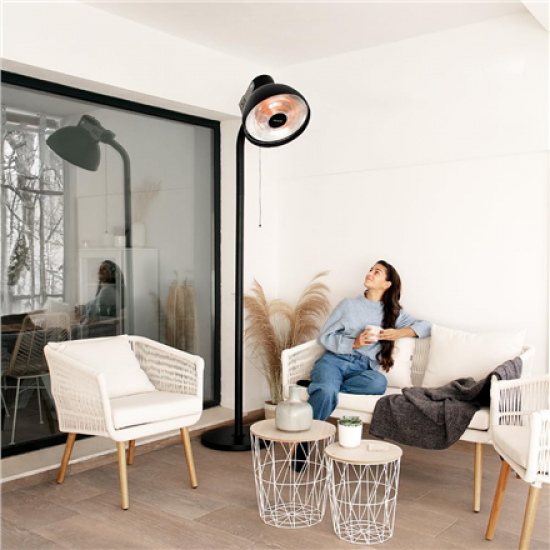 Cecotec ReadyWarm 21000 Carbon Focus | Infrared Heater | 2100 W | Number of power levels 3 | Suitable for rooms up to 20 m² | Black | IP24