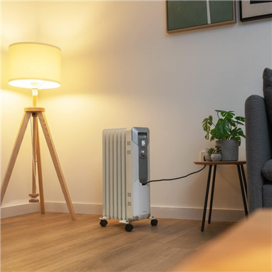 Cecotec ReadyWarm 7000 Space | Oil Radiator | 1500 W | Number of power levels 3 | Suitable for rooms up to 15 m² | White