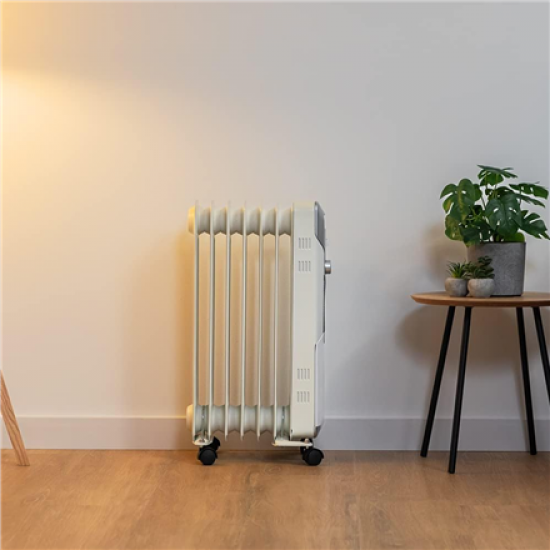 Cecotec ReadyWarm 7000 Space | Oil Radiator | 1500 W | Number of power levels 3 | Suitable for rooms up to 15 m² | White