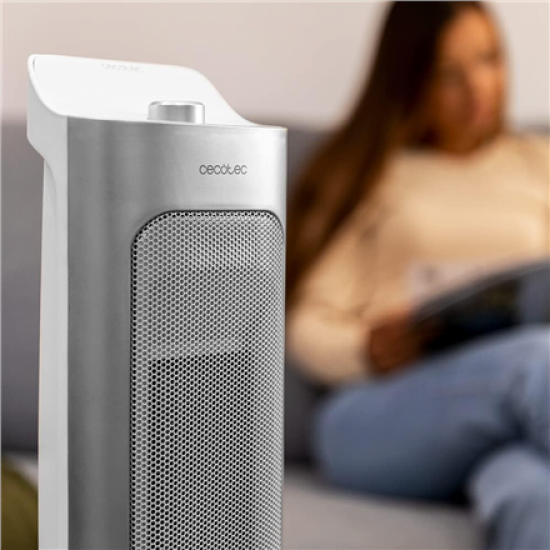 Cecotec ReadyWarm 6700 Ceramic Sky | Ceramic Heater | 2000 W | Number of power levels 3 | Suitable for rooms up to 20 m² | Suitable for rooms up to 45 m³ | White