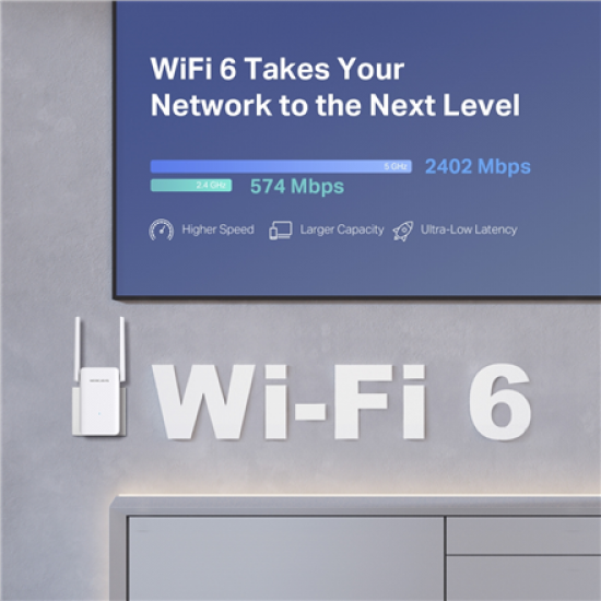 Mercusys AX3000 Dual-Band Wi-Fi 6 USB Adapter | ME80X | White