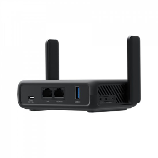 Mercusys AX3000 Travel Router | MR84X-Travel | 802.11a | 574/2402 Mbit/s | 10/100/1000 Mbit/s | Ethernet LAN (RJ-45) ports 1 | Mesh Support No | MU-MiMO No | No mobile broadband | Antenna type External Omni-directional | 1