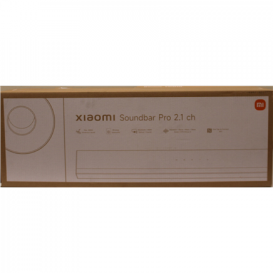 SALE OUT. Xiaomi Soundbar Pro 2.1 ch | SALE OUT. | Xiaomi Soundbar Pro 2.1 ch | Warranty 24 month(s) | 300 W | Bluetooth | Wireless connection | Black | DAMAGED AND MISSING INNER PACKAGING, DAMAGED BODY (EDGE)