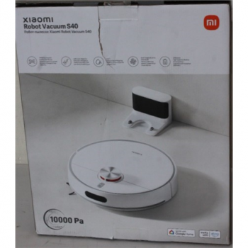 SALE OUT. Xiaomi Robot Vacuum S40 EU | Xiaomi Robot Vacuum S40 EU | Wet&Dry | 5200 mAh | Dust capacity 0.52 L | 10000 Pa | White | DAMAGED PACKAGING | 24 month(s)