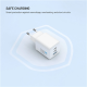 Fixed GaN Network Charger Mini with 2xUSB-C and USB output, PD support, 100 W, white | FIXCG100M-2C1A-WH