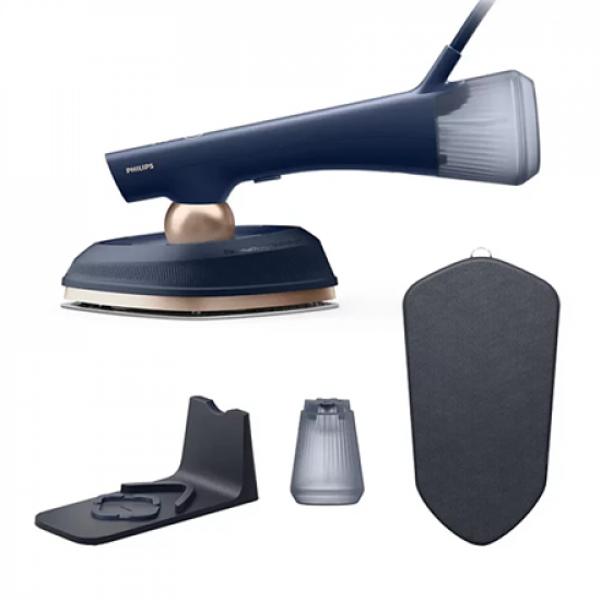 Philips Steam Iron with Soft Board | OneTurn GC215/20 | Steam Iron | 1800 W | Water tank capacity 200+300 ml | Continuous steam 45 g/min | Steam boost performance 90 g/min | Blue