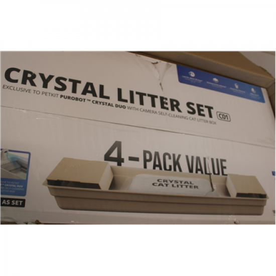 SALE OUT. | PETKIT Crystal Litter for Purobot Crystal Duo, 4 bags | DAMAGED PACKAGING