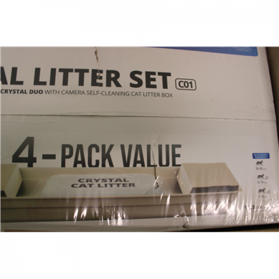 SALE OUT. | PETKIT Crystal Litter for Purobot Crystal Duo, 4 bags | DAMAGED PACKAGING