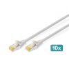 DIGITUS CAT 6A S/FTP patch cable, 10 pieces | Digitus