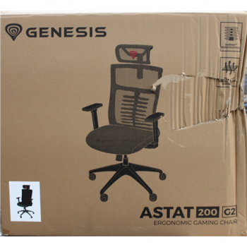 SALE OUT. | Ergonomic Chair Astat 200 Base material Nylon; Castors material: Nylon with CareGlide coating | Black | DAMAGED PACKAGING | 24 month(s)