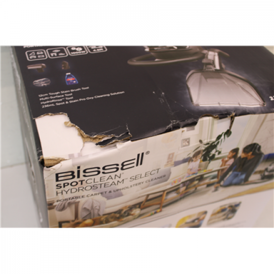 SALE OUT. Bissell SpotClean HydroSteam Select | Bissell Portable Carpet and Upholstery Cleaner | SpotClean HydroSteam Select | Corded operating | Washing function | 1000 W | Black | 24 month(s) | DAMAGED PACKAGING