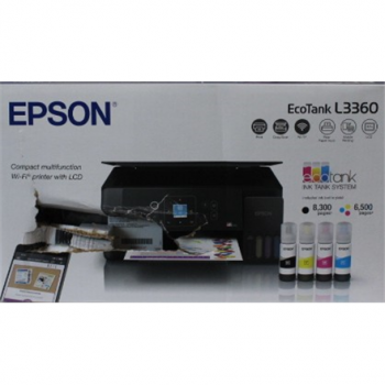 SALE OUT. Epson EcoTank L3360 Multifunctional Printer | SALE OUT. | Epson EcoTank | L3360 | Inkjet | Colour | Multifuction Printer | A4 | Wi-Fi | Black | DAMAGED PACKAGING