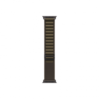 APPLE 49mm Dark Olive Alpine Loop - Medium - Black Titanium Finish