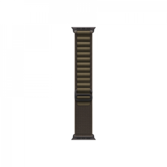 APPLE 49mm Dark Olive Alpine Loop - Small - Black Titanium Finish | Apple