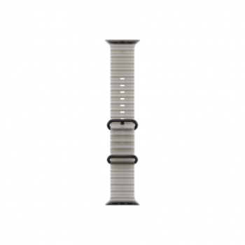 APPLE 49mm Translucent Grey Ocean Band - Black Titanium Finish | Apple
