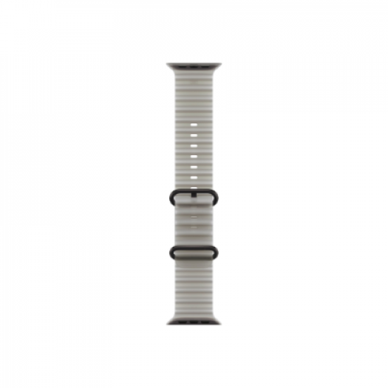 APPLE 49mm Translucent Grey Ocean Band - Black Titanium Finish | Apple