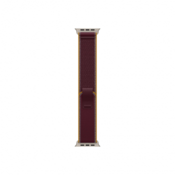 APPLE 49mm Burgundy Trail Loop - M/L - Natural Titanium Finish | Apple